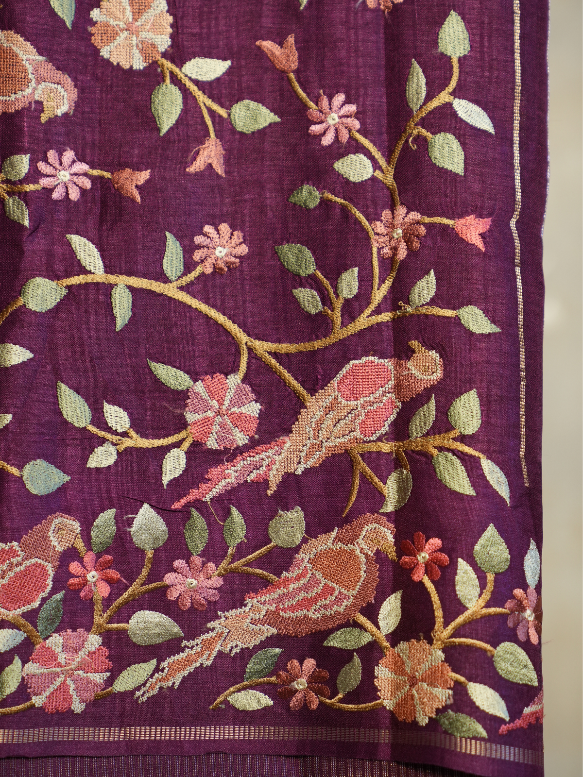 Vihanga Draksha Tussar Silk Saree
