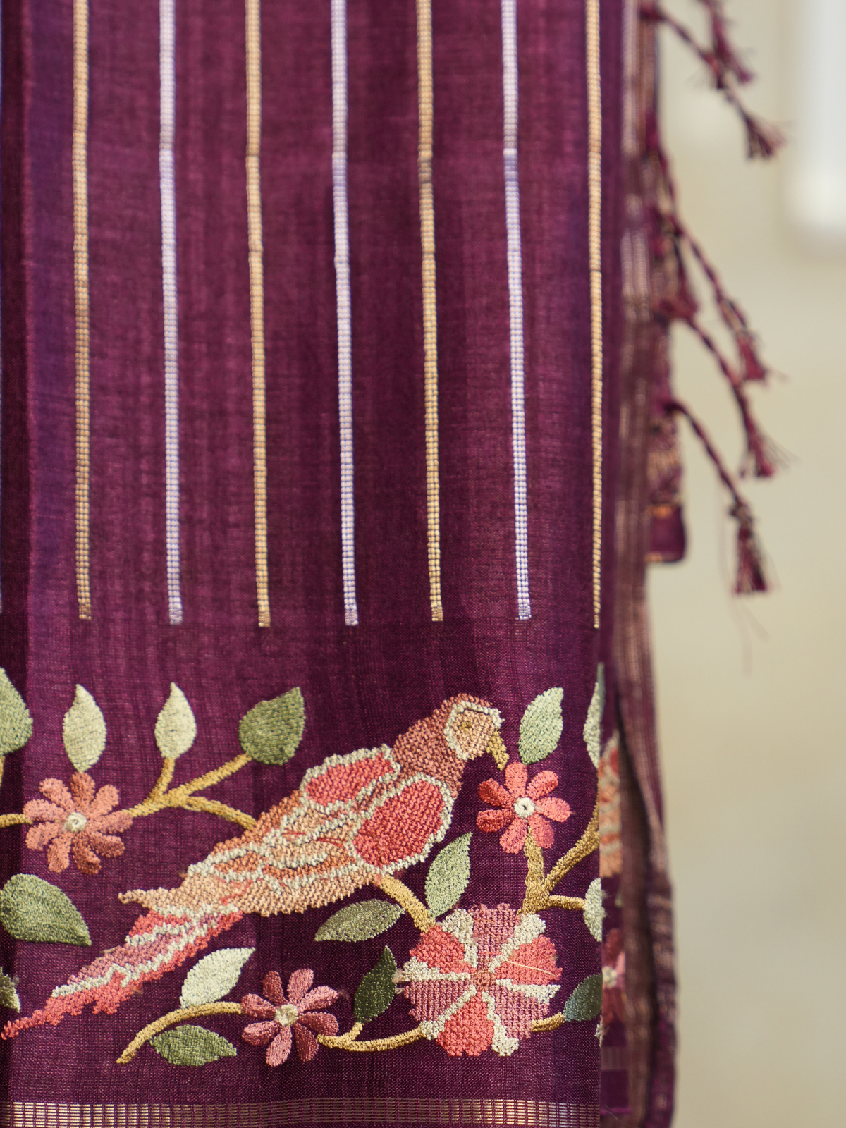 Vihanga Draksha Tussar Silk Saree